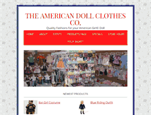 Tablet Screenshot of americandollclothesco.com